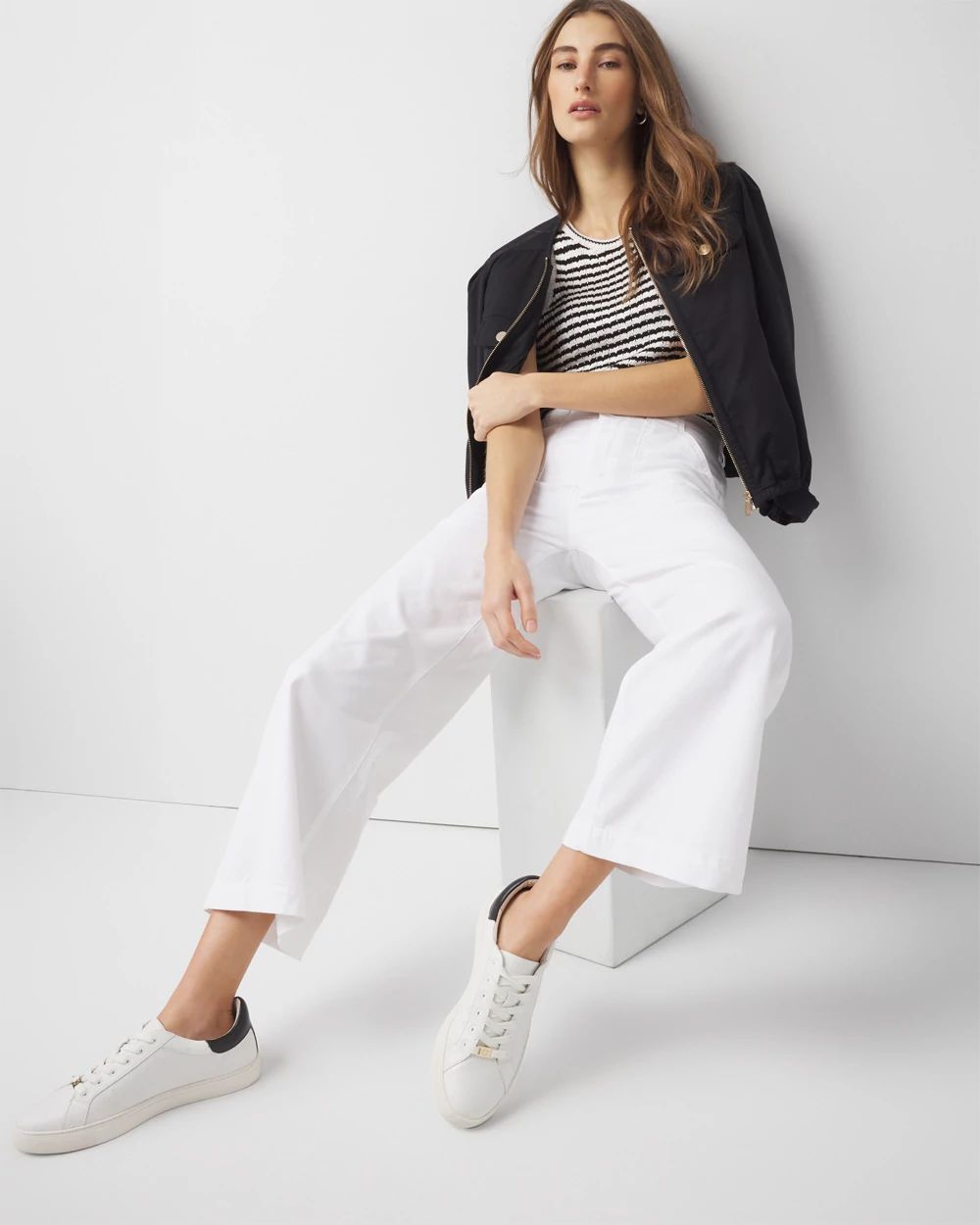 Morgan Barrel Denim- White